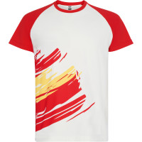 T-shirt à manches courtes en polyester avec toucher coton, Espagne, FORZA