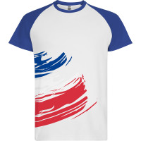 T-shirt à manches courtes en polyester avec toucher coton, France, FORZA
