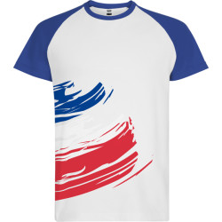 T-shirt à manches courtes en polyester avec toucher coton, France, FORZA
