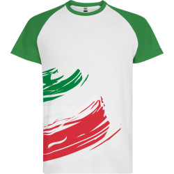 T-shirt à manches courtes en polyester avec toucher coton, Italie, FORZA