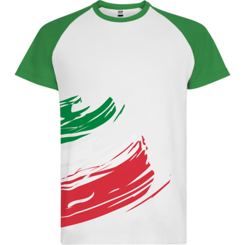 T-shirt à manches courtes en polyester avec toucher coton, Italie, FORZA