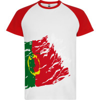 T-shirt à manches courtes en polyester avec toucher coton, Portugal, FORZA
