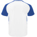 T-shirt technique à manches raglan respirant, Blanc/Bleu Royal