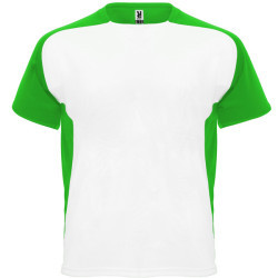 T-shirt technique à manches raglan respirant, Blanc/Vert