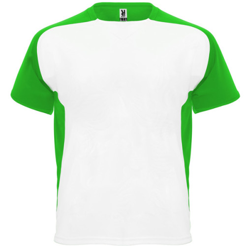 T-shirt technique à manches raglan respirant, Blanc/Vert