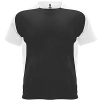 T-shirt technique à manches raglan respirant, Noir/Blanc