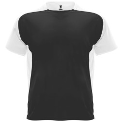 T-shirt technique à manches raglan respirant, Noir/Blanc