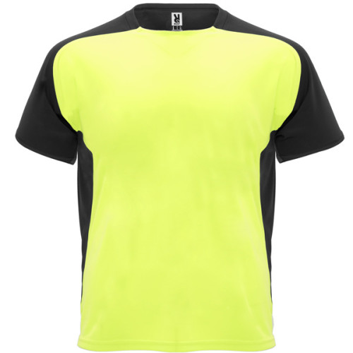 T-shirt technique à manches raglan respirant, Jaune/Noir