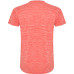 T-shirt technique respirant Zolder, blanc et corail chiné