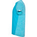T-shirt technique respirant Zolder, turquoise et turquoise chiné