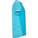 T-shirt technique respirant Zolder, turquoise et turquoise chiné