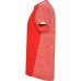 T-shirt technique respirant Zolder, rouge et rouge chiné
