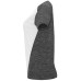 T-shirt technique femme ajusté respirant Zolder Woman, blanc et noir chiné