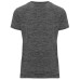 T-shirt technique femme ajusté respirant Zolder Woman, noir et noir chiné
