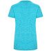 T-shirt technique femme ajusté respirant Zolder Woman, turquoise et turquoise chiné