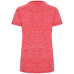 T-shirt technique femme ajusté respirant Zolder Woman, rouge et rouge chiné