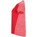 T-shirt technique femme ajusté respirant Zolder Woman, rouge et rouge chiné