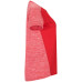 T-shirt technique femme ajusté respirant Zolder Woman, rouge et rouge chiné